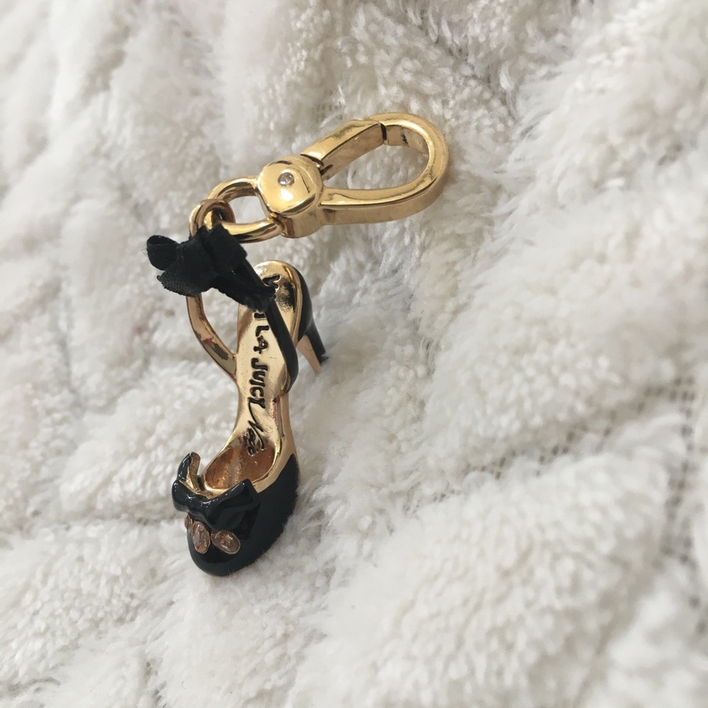 Juicy Couture Black High Heel Shoe Charm